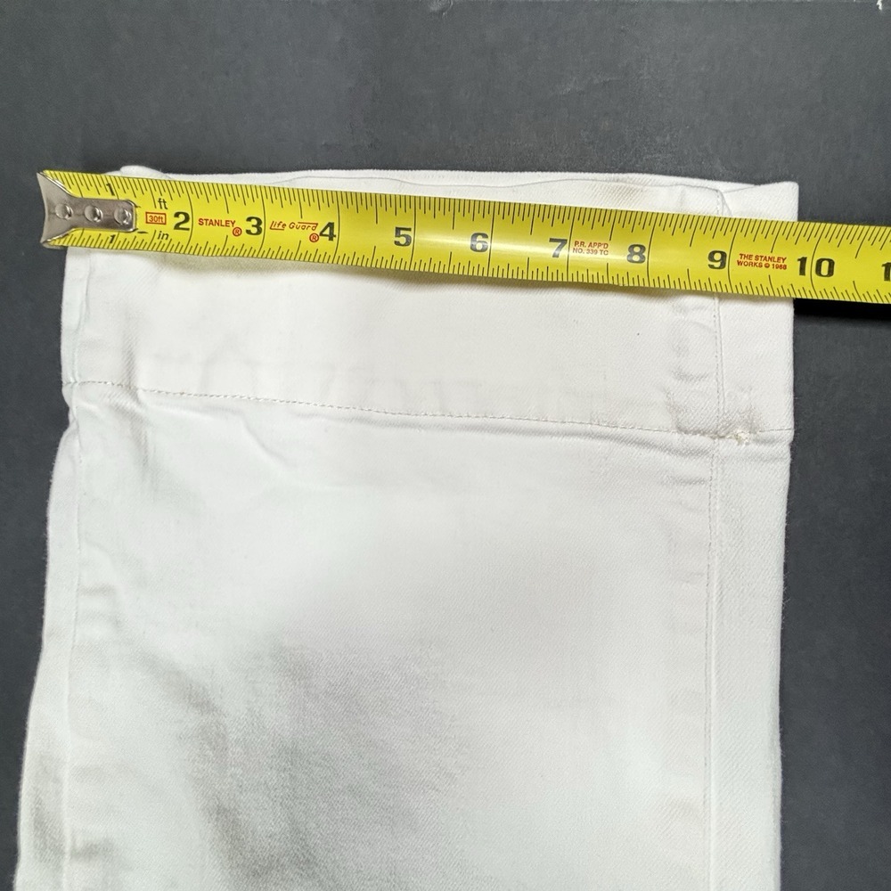 GAP Wide Leg Sky High Cropped Jeans White SAILOR Womens Petite 24/00P Denim - Picture 7 of 11